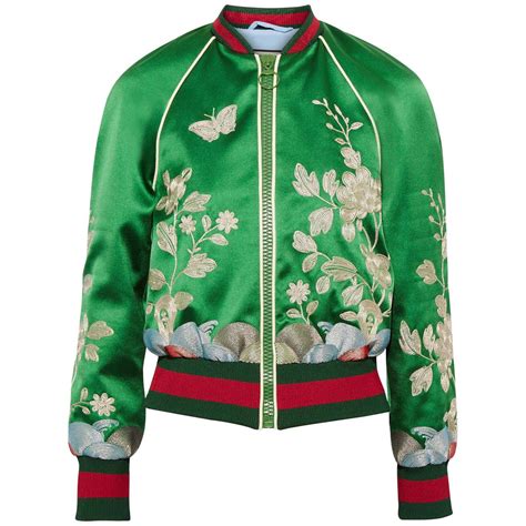 gucci satin bomber jacket|Gucci bomber japanese geisha.